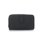 Mini Discoveries μαύρο δερμάτινο πορτοφόλι με φερμουάρ και κλιπ-