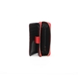 Mini Discoveries κόκκινο δερμάτινο πορτοφόλι με φερμουάρ και κλιπ-