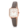 Timeless Bonds Small Square Case Leather Watch