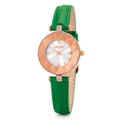 Chic and Sleek Small Case Leather Watch-