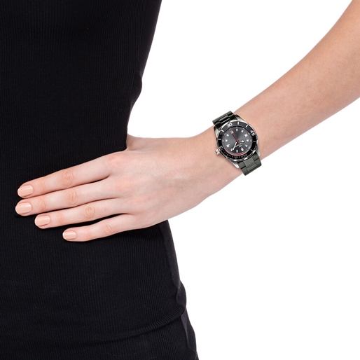 Lifetime Ora Big Case Ceramic Bracelet Watch -