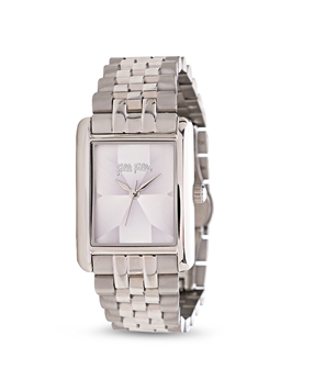 Hidden Nymphs stainless steel ladies watch with bracelet silver dial-