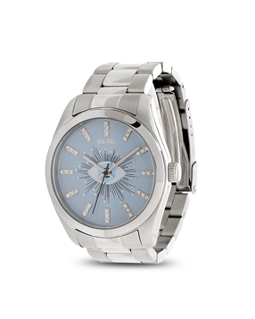 Shine On Me ladies watch with bracelet and light blue dial-