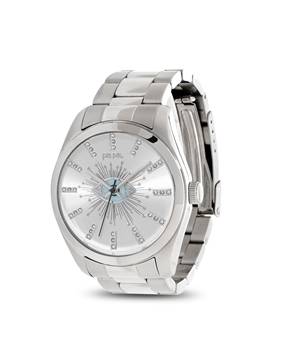 Shine On Me ladies watch with bracelet and silver dial-